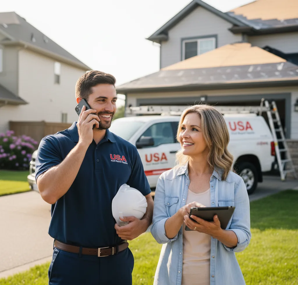 USA Roof Repair Experts customer support in Pocola